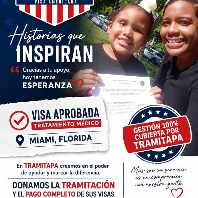 Madre e hija con su visa aprobada para tratamiento médico en Miami